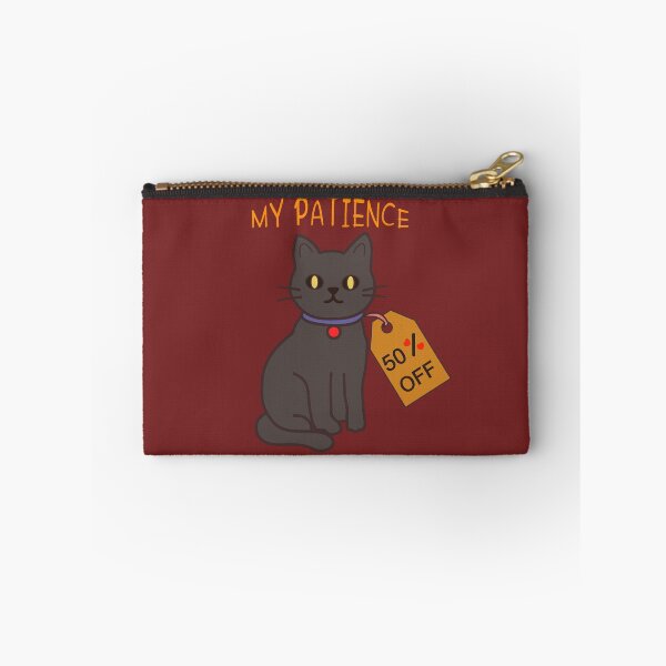 Item preview, : ⁠My Patience 50 Percent Off Funny Black Cat Sarcastic Graphic⁠ designed and sold by Teenidesign .
