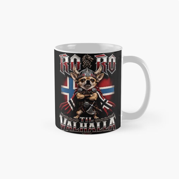 Item preview, Funny Ro Ro Til Valhalla Rowing Chihuahua designed and sold by Arens ★★★★★.