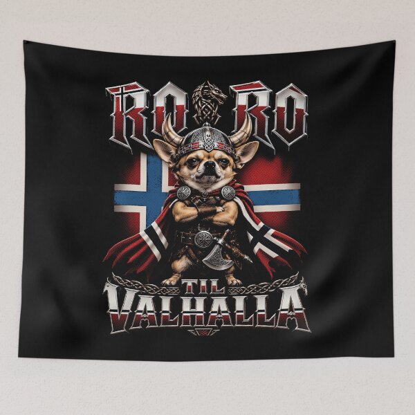 Item preview, Funny Ro Ro Til Valhalla Rowing Chihuahua designed and sold by Arens ★★★★★.