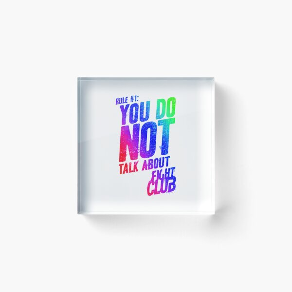 Item preview, Rule #1 – Fight Club Typography designed and sold by Wawan35200.