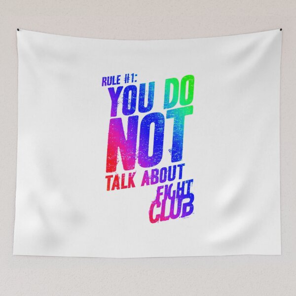 Item preview, Rule #1 – Fight Club Typography designed and sold by Wawan35200.