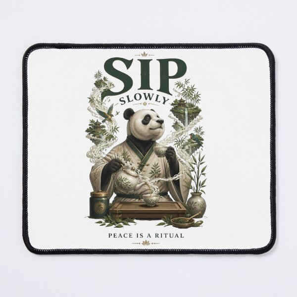 Item preview, Sip Slowly Panda Tea Time designed and sold by Sovereign Supply Co..