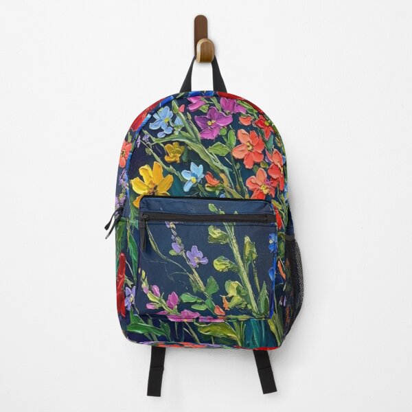Item preview, Vibrant Wildflower Impasto Floral Art designed and sold by Global-Command.