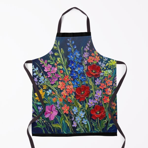 Item preview, Vibrant Wildflower Impasto Floral Art designed and sold by Global-Command.