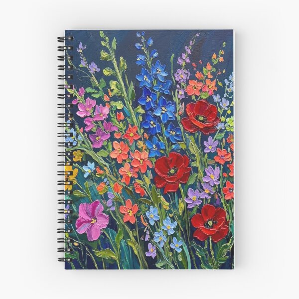 Item preview, Vibrant Wildflower Impasto Floral Art designed and sold by Global-Command.