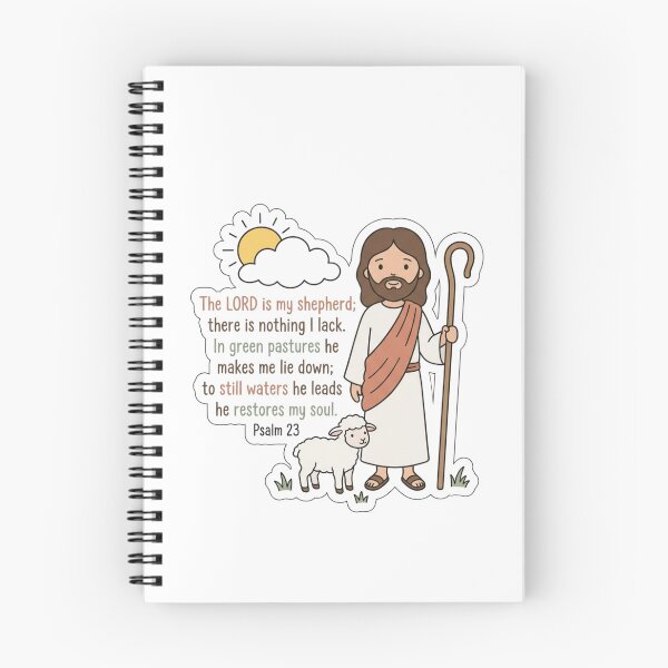 Item preview, Psalm 23 The Lord Is My Shepherd Cute Jesus Good Shepherd designed and sold by raedattia.