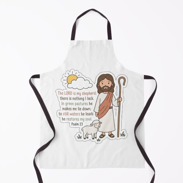 Item preview, Psalm 23 The Lord Is My Shepherd Cute Jesus Good Shepherd designed and sold by raedattia.