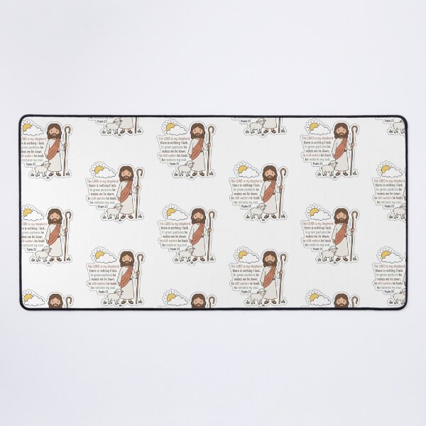 Item preview, Psalm 23 The Lord Is My Shepherd Cute Jesus Good Shepherd designed and sold by raedattia.