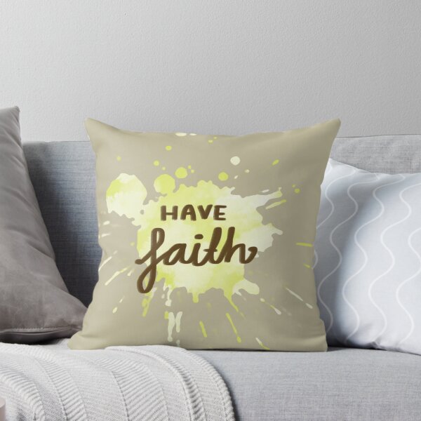 Item preview, Have Faith Positive Paint Splatter - Yellow designed and sold by Asha-Art.