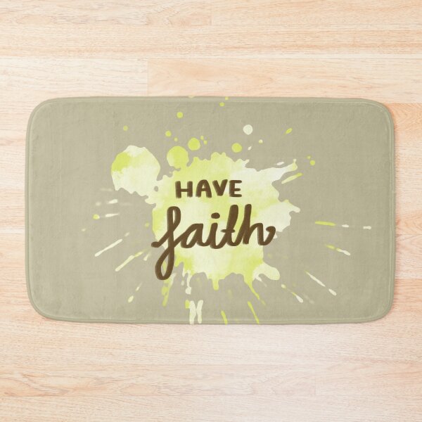 Item preview, Have Faith Positive Paint Splatter - Yellow designed and sold by Asha-Art.