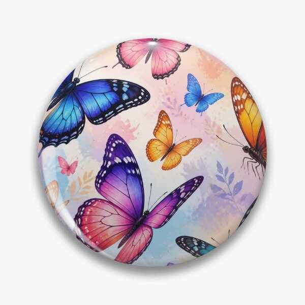 Item preview, Colorful Butterfly Garden Seamless Pattern | Vibrant Floral Nature Design designed and sold by lavanya11.
