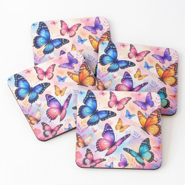 Item preview, Colorful Butterfly Garden Seamless Pattern | Vibrant Floral Nature Design designed and sold by lavanya11.