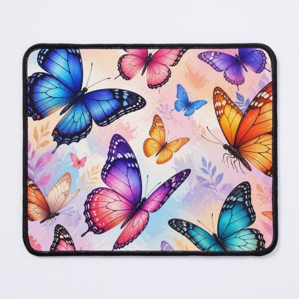 Item preview, Colorful Butterfly Garden Seamless Pattern | Vibrant Floral Nature Design designed and sold by lavanya11.