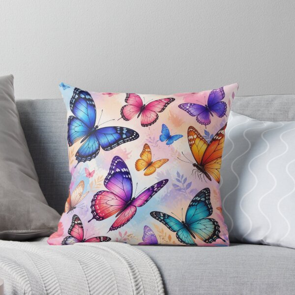 Item preview, Colorful Butterfly Garden Seamless Pattern | Vibrant Floral Nature Design designed and sold by lavanya11.