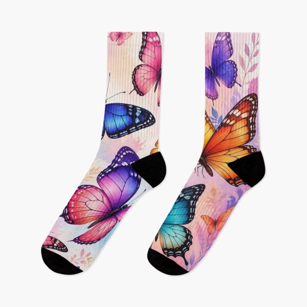 Item preview, Colorful Butterfly Garden Seamless Pattern | Vibrant Floral Nature Design designed and sold by lavanya11.