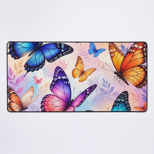 Item preview, Colorful Butterfly Garden Seamless Pattern | Vibrant Floral Nature Design designed and sold by lavanya11.