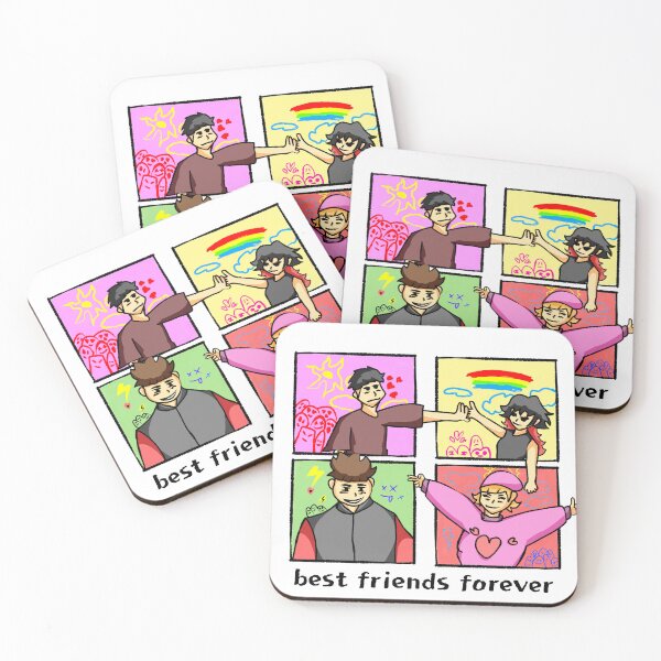 Item preview, The warm friendship of four unique characters designed and sold by Hijunteee.