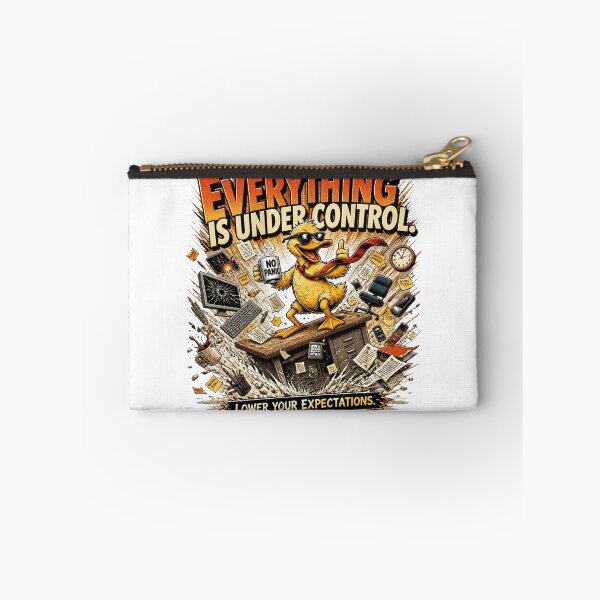 Item preview, Everything Is Under Control – Funny Sarcastic Duck Comic designed and sold by Cavalier-org.