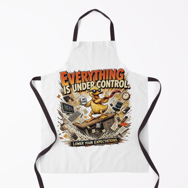 Item preview, Everything Is Under Control – Funny Sarcastic Duck Comic designed and sold by Cavalier-org.