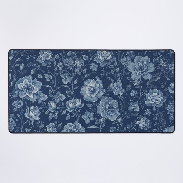 Item preview, Vintage Midnight Blue Botanical Pattern designed and sold by ArtLiberatis.