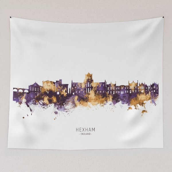 Item preview, Hexham England Skyline designed and sold by ArtPrints.