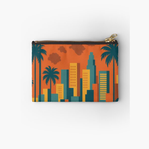 Item preview, Retro Pop Art Poster Illustration of Los Angeles | Bold Hollywood City Print with Hollywood Sign, Griffith Observatory & Palm-Lined Skyline | Vintage California Travel Wall Art Decor designed and sold by PaintedPixels01.