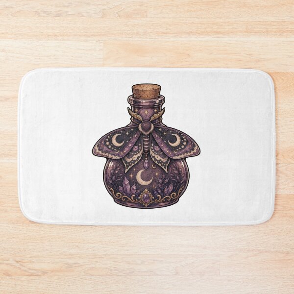Item preview, Moon Moth Resting on Potion Bottle designed and sold by The-Art-of-D.