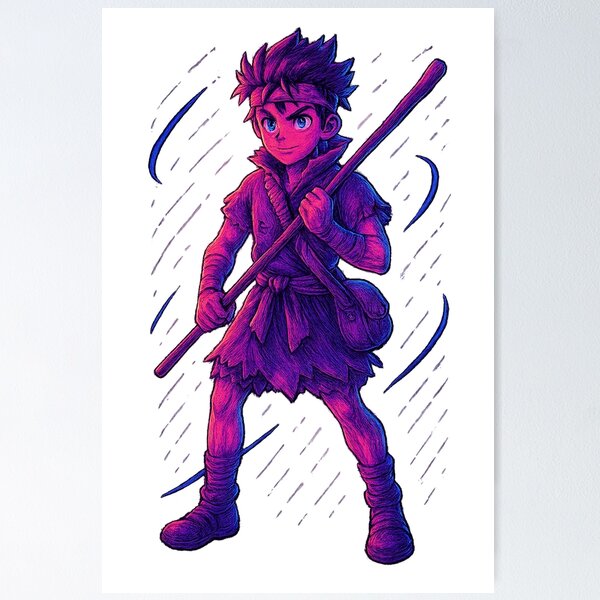 Item preview, Young Warrior - Determined Pose designed and sold by AnimeShin.