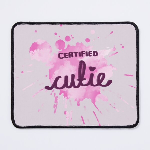 Item preview, Certified Cutie Paint Splatter - Preppy Pink designed and sold by Asha-Art.