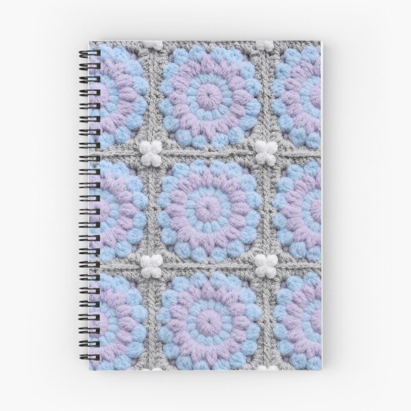 Item preview, Chenille Mandala Crochet Square Baby Blue Lavender designed and sold by LuisWorks.