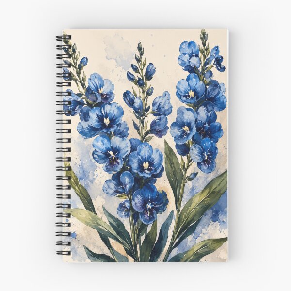 Item preview, Blue Wildflower Watercolor Wall Art | Botanical Floral Print | Elegant Nature Decor designed and sold by AbstractAuraArt.
