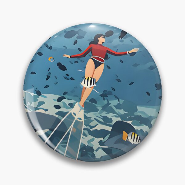 Item preview, Krabi Coral Reef Symphony – Vintage Marine Poster designed and sold by Spirit of Siam.