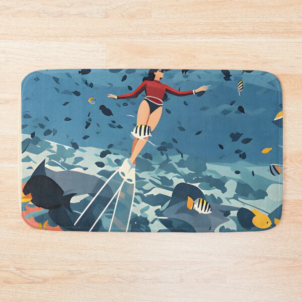 Item preview, Krabi Coral Reef Symphony – Vintage Marine Poster designed and sold by Spirit of Siam.
