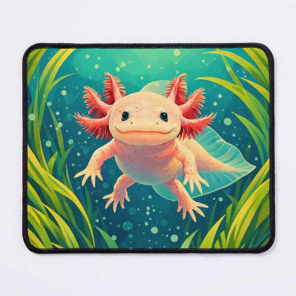 Item preview, Axolotl Retro Style Digital Animal Art designed and sold by kakarikihill.