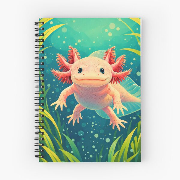 Item preview, Axolotl Retro Style Digital Animal Art designed and sold by kakarikihill.