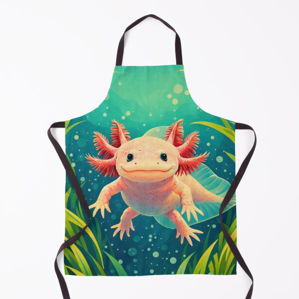 Item preview, Axolotl Retro Style Digital Animal Art designed and sold by kakarikihill.