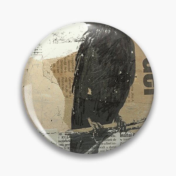 Item preview, Grunge Mixed Media Raven Collage Art designed and sold by TadeoNivar.