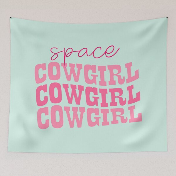 Item preview, Space Cowgirl Pink Western Retro Typography designed and sold by Vicky021.