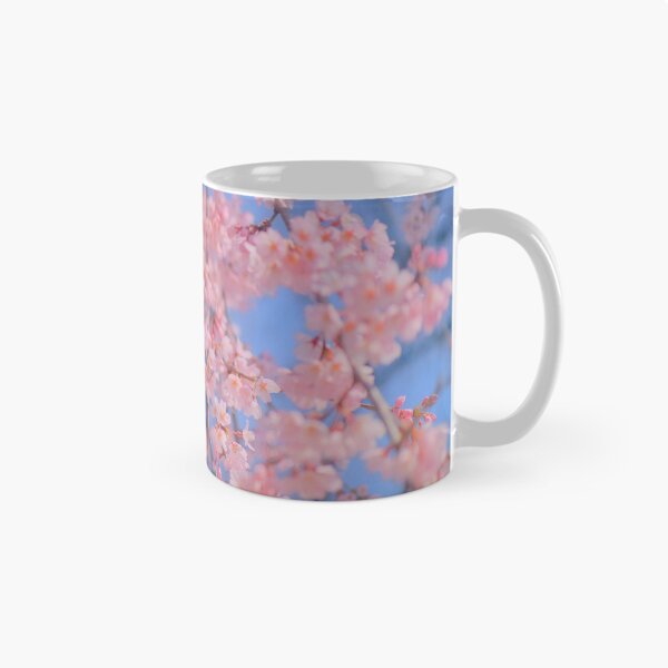 Item preview, pastel sakura pink cherry blossom blue sky designed and sold by Mypixieart.