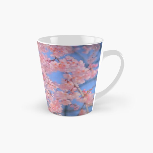 Item preview, pastel sakura pink cherry blossom blue sky designed and sold by Mypixieart.