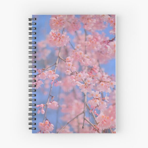 Item preview, pastel sakura pink cherry blossom blue sky designed and sold by Mypixieart.