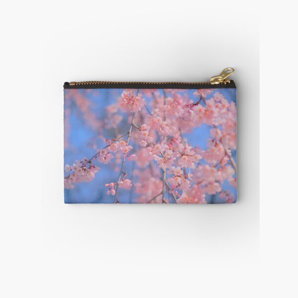 Item preview, pastel sakura pink cherry blossom blue sky designed and sold by Mypixieart.