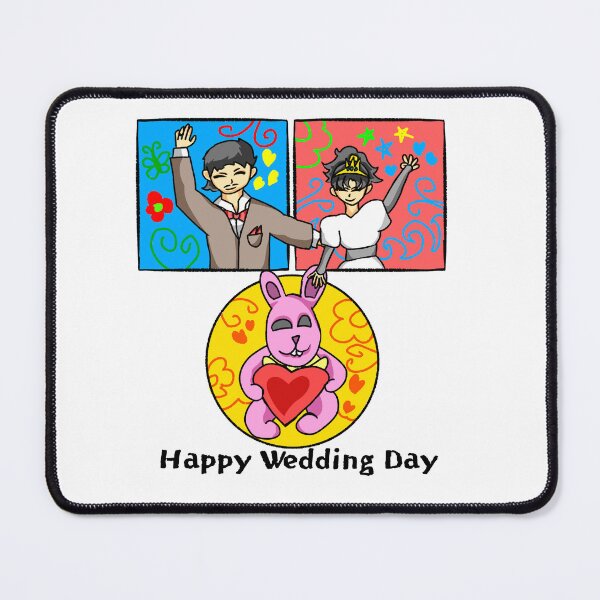 Item preview, happy wedding day happy Doodle art designed and sold by Hijunteee.