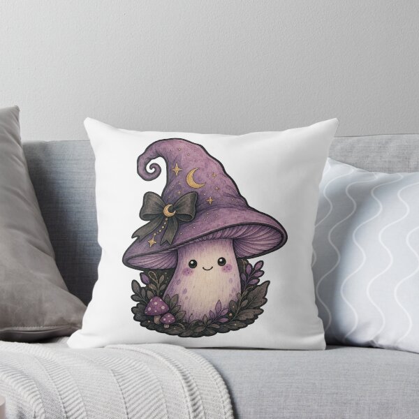Item preview, Lavender Mushroom with Witch Hat Cap designed and sold by The-Art-of-D.