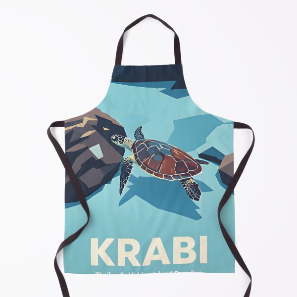 Item preview, Krabi Coral Reef Symphony – Vintage Marine Poster designed and sold by Spirit of Siam.
