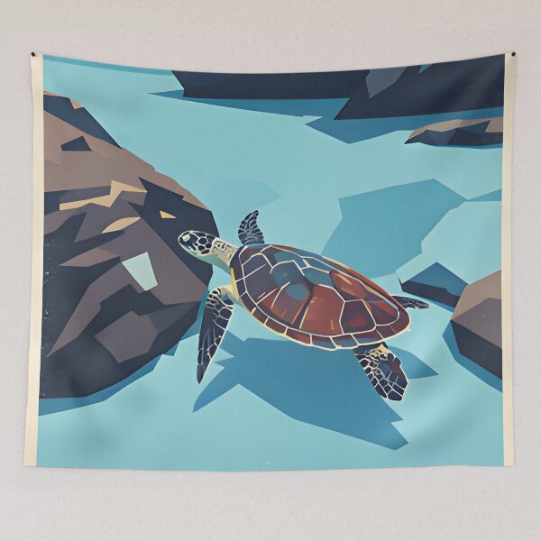Item preview, Krabi Coral Reef Symphony – Vintage Marine Poster designed and sold by Spirit of Siam.