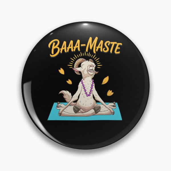 Item preview, BAAA-MASTE Funny Goat Yoga Meditation  designed and sold by Polycarz.