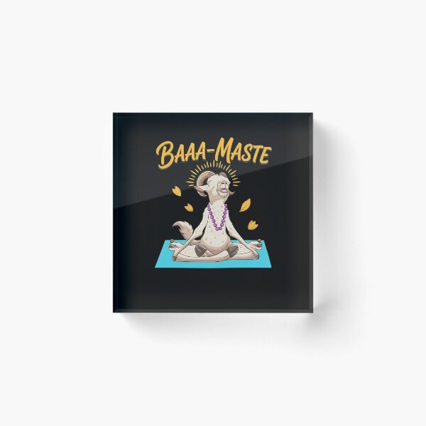 Item preview, BAAA-MASTE Funny Goat Yoga Meditation  designed and sold by Polycarz.