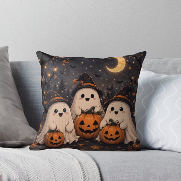 Item preview, Cute Ghost Pumpkin Halloween Spooky designed and sold by Soluna Studio.