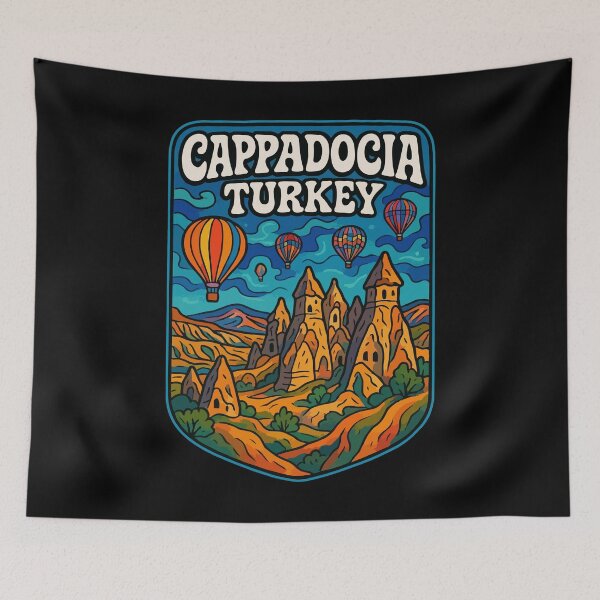 Item preview, Cappadocia Turkey Anatolia Trippy Art Travel designed and sold by TomFrontierArt.